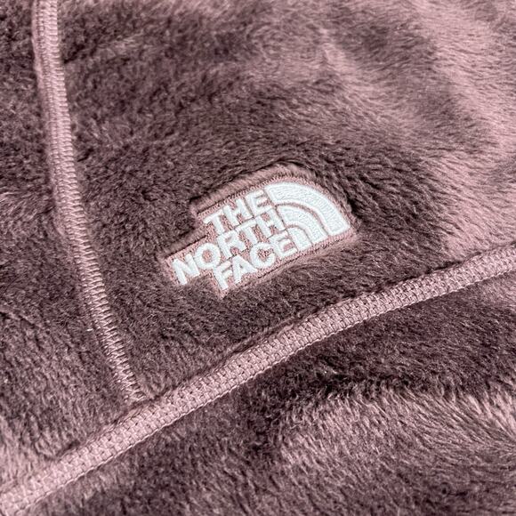 The North Face Jacket Size Medium Womens Luxe Osito Full Zip Coal Brown $130 - Picture 5 of 11